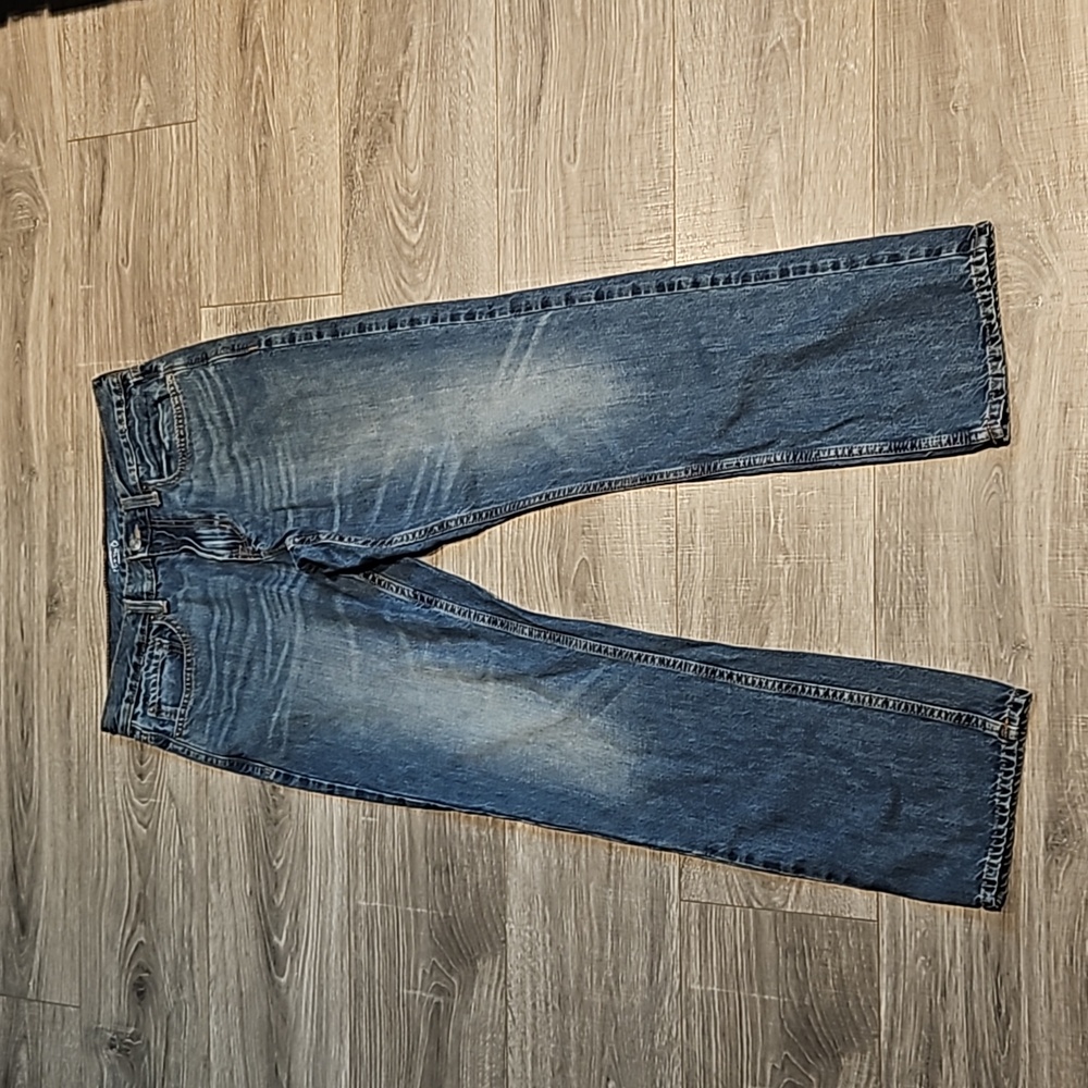 Mens old navy dark wash jeans size 34×32